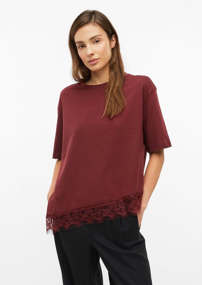 s.Oliver T-shirts Burgundy Maat: 34 | Tops Outlet | Dames | Groen