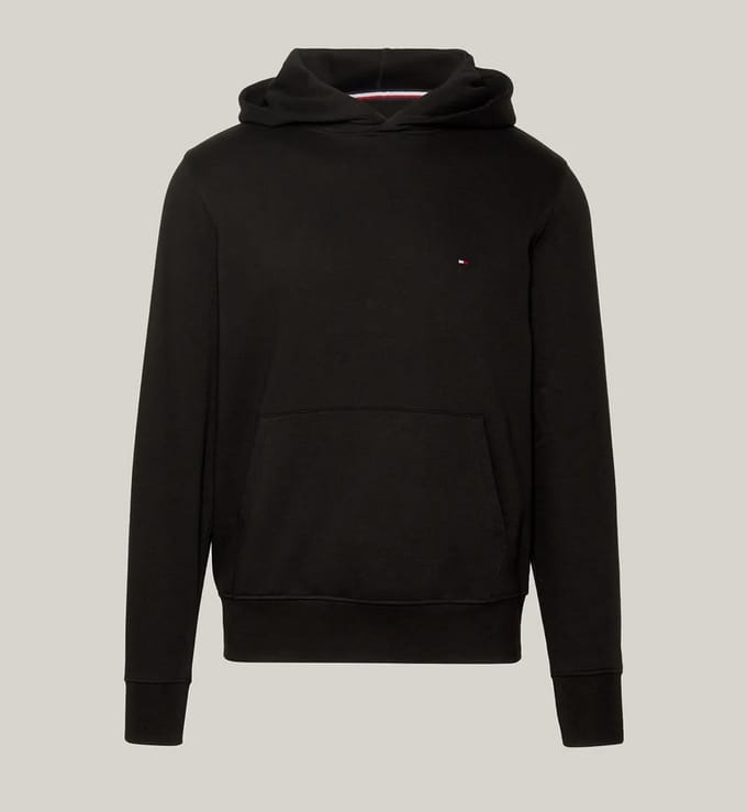 Tommy Hilfiger | Hoodie flagpatch logo klein | Zwart | M