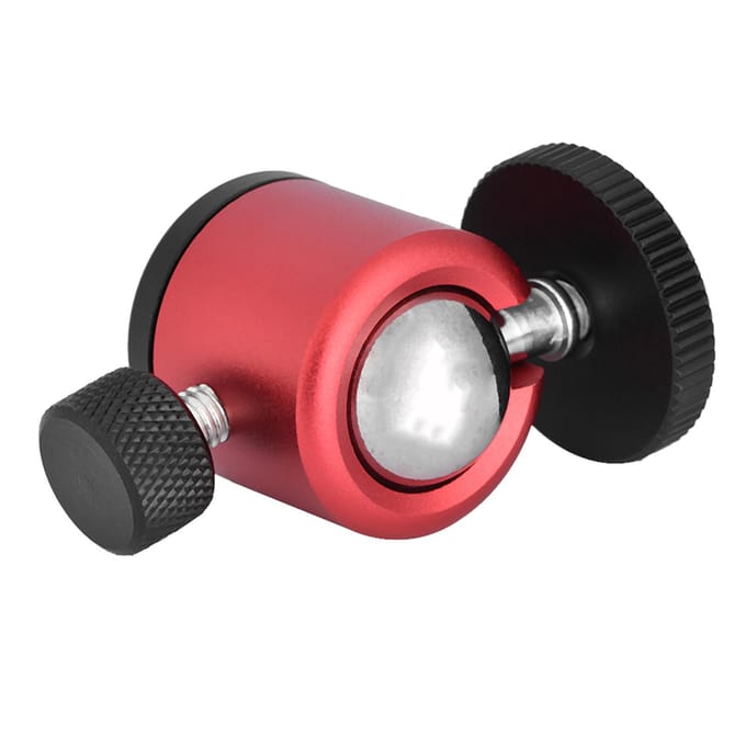 360 Draaibare Kogelkop 14  Schroefbevestiging voor DSLR Camera Statief Kogelkop Standaard Statiefkoppen (Rood)