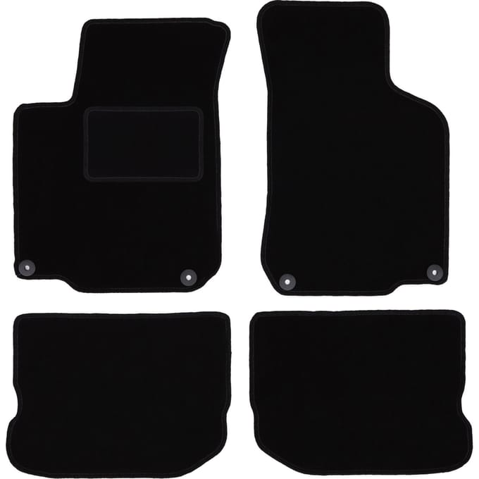 Zwarte veloursmatten voor: Seat Leon I hatchback (1999-2005)