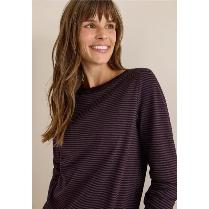 Shirt met ton-sur-ton strepen