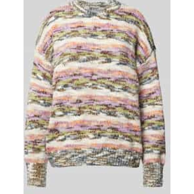 Gebreide pullover met ribboorden