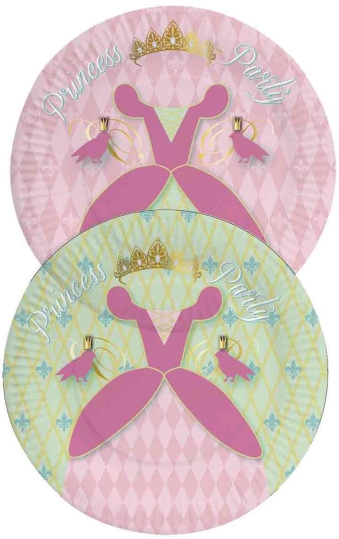 Haza Witbaard Princess Party plates 8pcs.