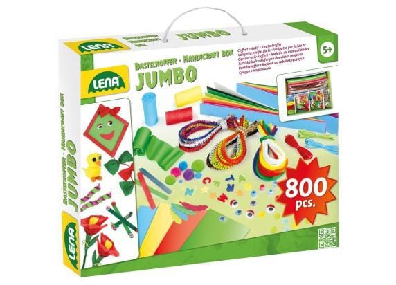 Tactic Lena Creatief Jumbo Knutselkoffer 800 onderdelen Bordspellen Knutselen Opbergen