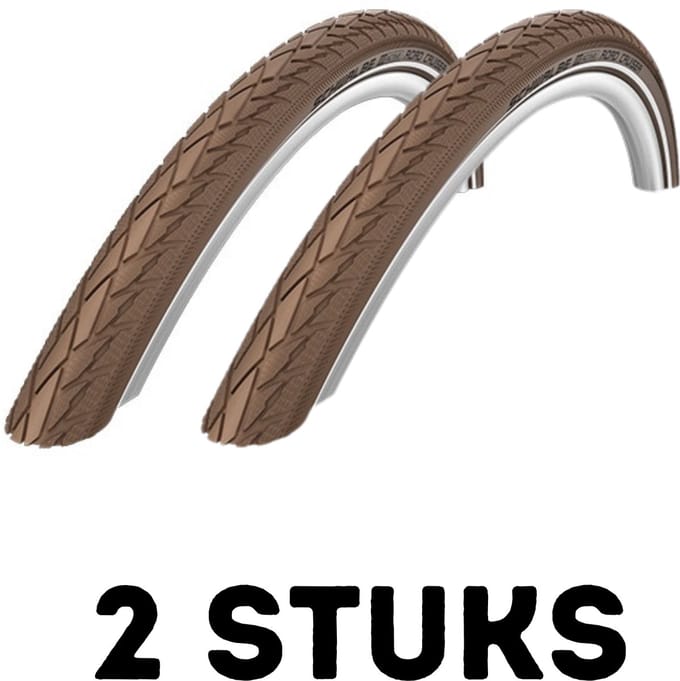 Fietsband - Buitenband - Set van 2 - Road Cruiser 28 x 1.75 (47-622) bruin