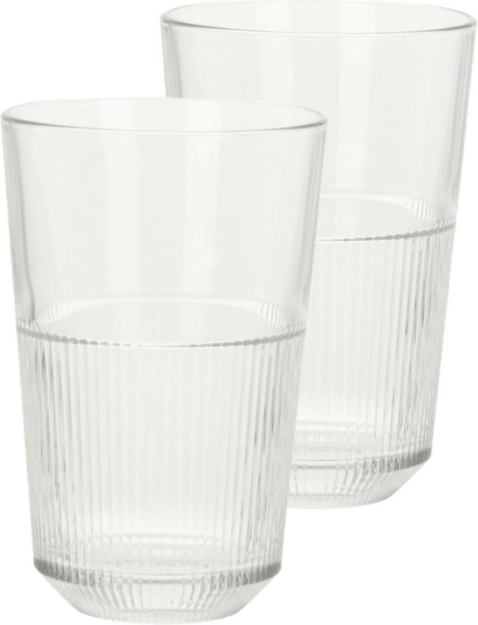 Excellent Houseware Whisky glazen - 4x - transparant - 360 ml - drink/waterglazen