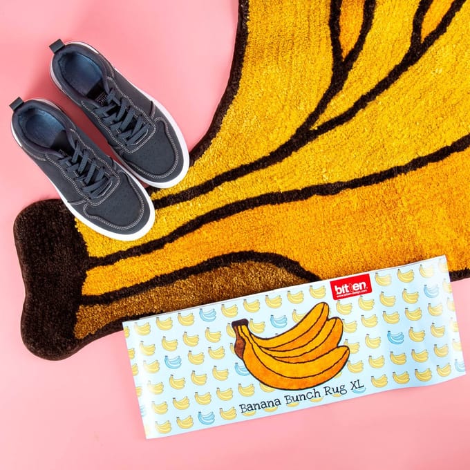 Bitten Banaan vloerkleed - Extra groot