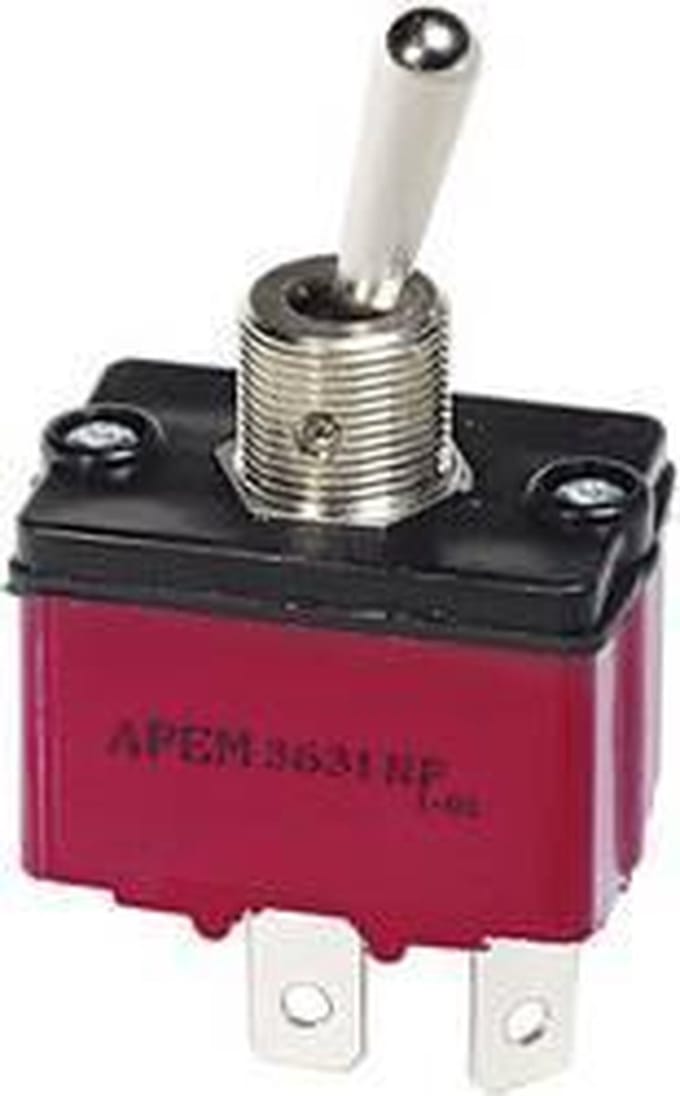 APEM 3636NF/2 3636NF/2 Tuimelschakelaar 250 V/AC 6 A 1x aan/aan Continu 1 stuk(s)