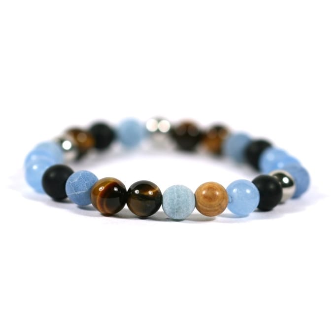 IbizaMen KIDS - jongens - armband - edelsteen - mix - 6mm - 16cm