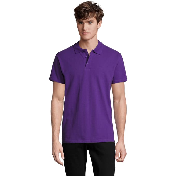 SOLS Heren Lente II Poloshirt (Donkerpaars)