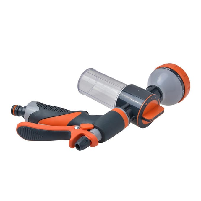 Auto Waterwasser Hogedrukslang Schuimsproeier Schuimsproeier Zeepdispenser Tuinbewateringsgereedschap black