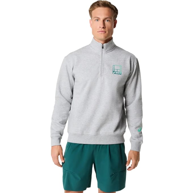 Sweater met halve rits Asics Core Graphic