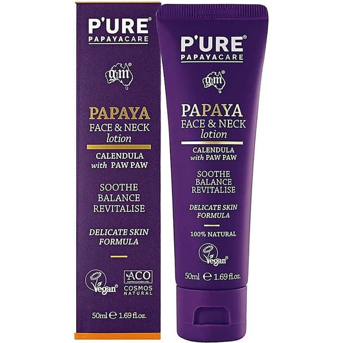 P’URE Papayacare - Papaya Face & Neck Lotion - 50ml