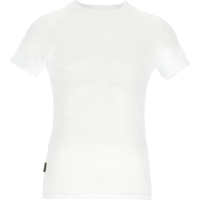 Basset Heren Bamboe T-Shirt Ronde Hals Wit - Maat M