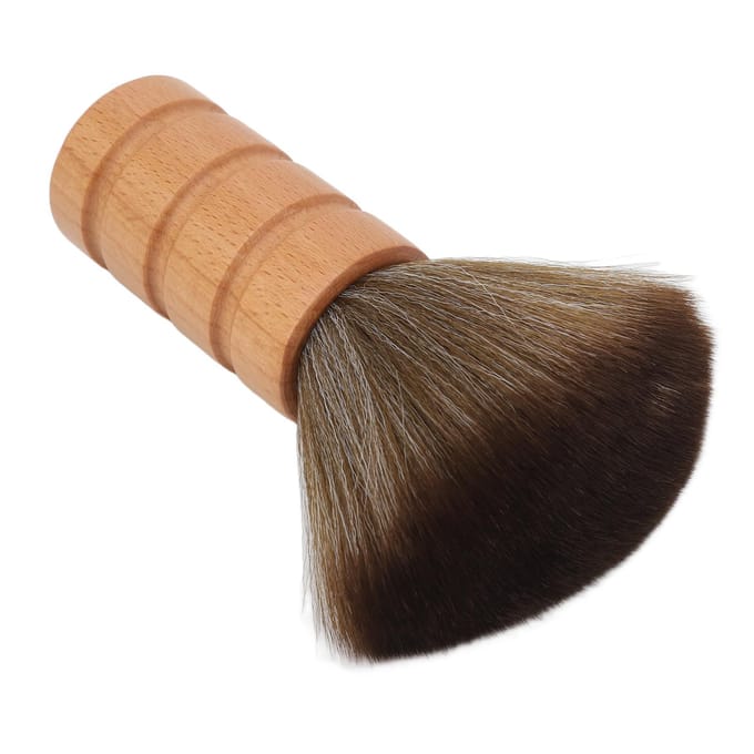 Heren Scheerkwast met Houten Handvat Nylon Gebroken Haarverwijdering Flexibele Scheerschuimkwast black