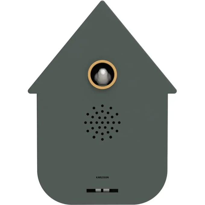Karlsson Ornament Sound Box Modern Cuckoo - Groen - 12x7.5x11.5cm - Modern - Kunststof