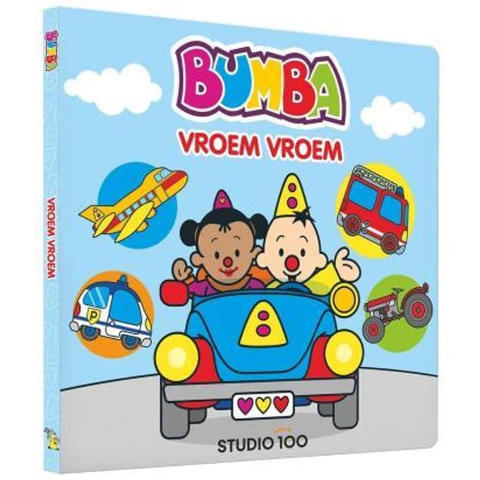 Studio 100 Bumba - Vroem vroem Kartonboekjes Baby- en peuterboeken