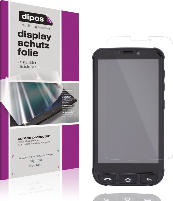 dipos – 4x Beschermfolie geschikt voor Olympia Neo Mini | Krasbestendige & heldere Screenprotector Ultra-Thin
