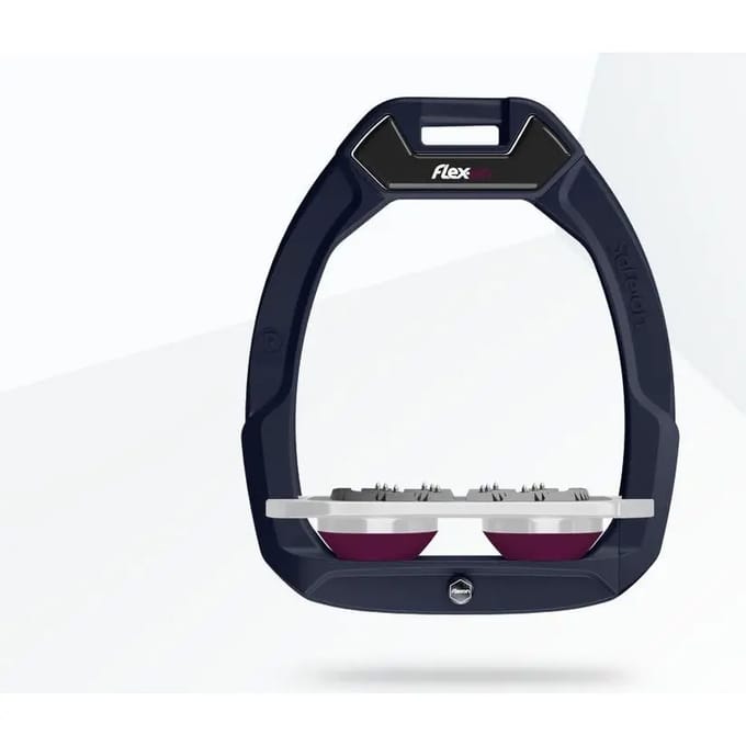 Veiligheidsstijgbeugels Plat Ultra Grip Aluminium/Grijs/Pruim Flex-On Safe-On