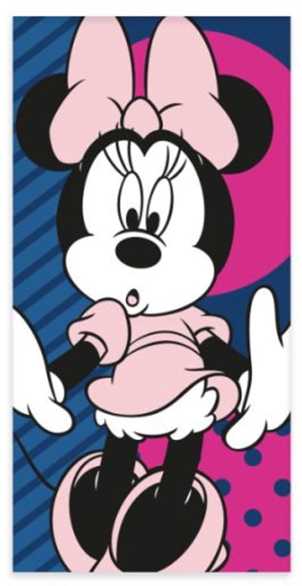 Disney Minnie Surprise badlaken, strandhanddoek 60x120cm