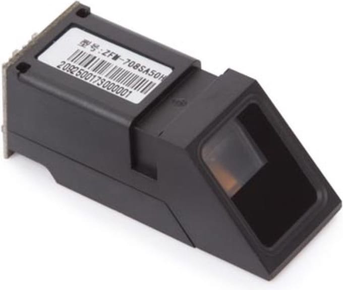 Whadda Vingerafdruksensor, ZFM-708, 3.8-7 VDC, TTL serieel, opslagcapaciteit 1000 afdrukken, zwart