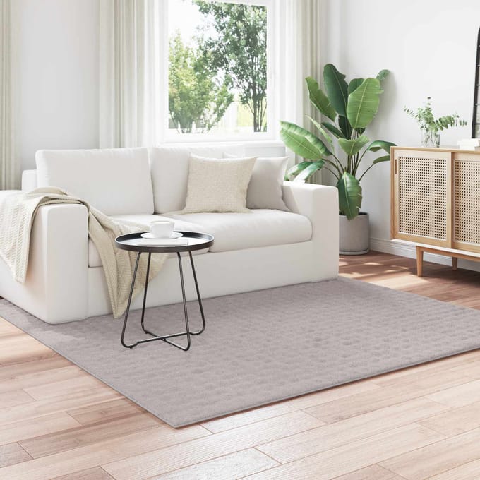 vidaXL - Vloerkleden - Vierkant - SIROLO - Zand - 200 - x - 200 - cm - Polyester