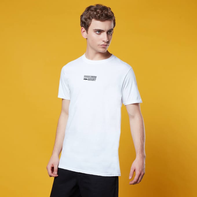 Dark Knight Embroidered T-Shirt - White - XXL