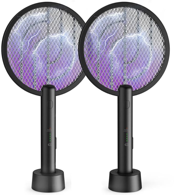 MKSS® Vliegenmepper Elektrisch - Vliegenverjager voor op Tafel - Vliegenval
