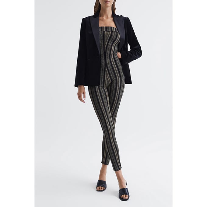 Reiss Paris Knitted Jumpsuit — Black Gold Größe: M | Jumpsuits Outlet | Damen | Schwarz