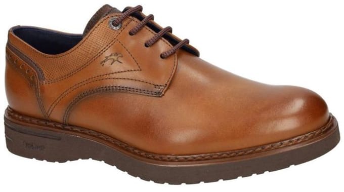 Fluchos -Heren - cognac/caramel - geklede lage schoenen - maat 41