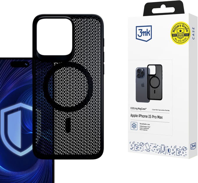 Telefoonhoesjes Apple iPhone 15 Pro Max - 3mk COOLing MagCase