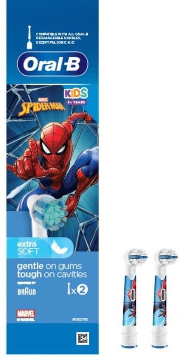 Oral B Kids Opzetborstels Spiderman - 2 stuks
