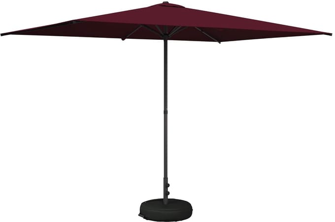 vidaXL - Tuinparasol - met - voet - Rechthoekig - 2 - x - 3 - m - Polyester