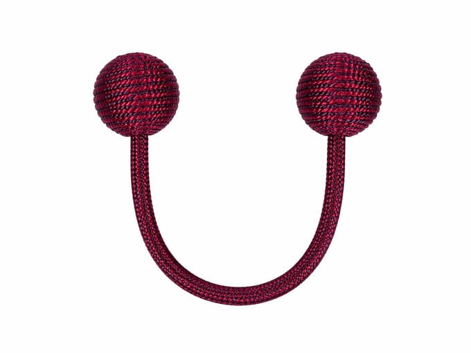 Gordijn embrasse magnetisch – Set van 4 – Bordeaux / pruim – 30 cm – V.creations by Van Lathem