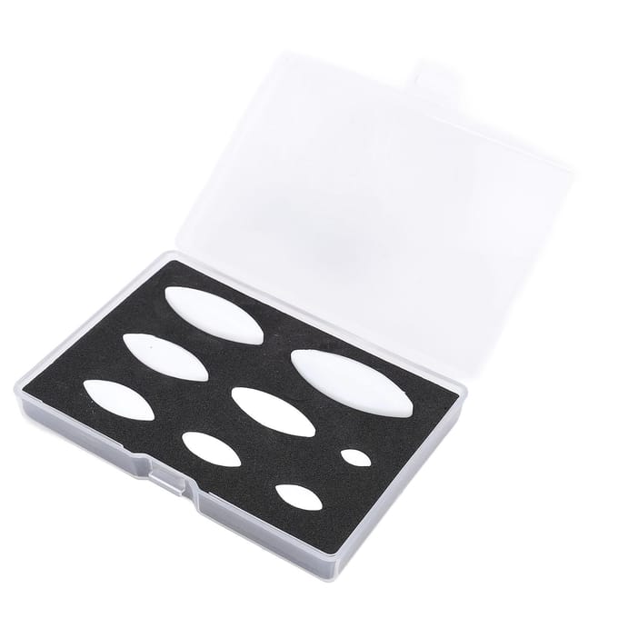 8 Stuks Magnetische Roerstaaf Set PTFE Roerstaaf Mengstaven voor Laboratoriumroerder 10mm 15mm 20mm 25mm white
