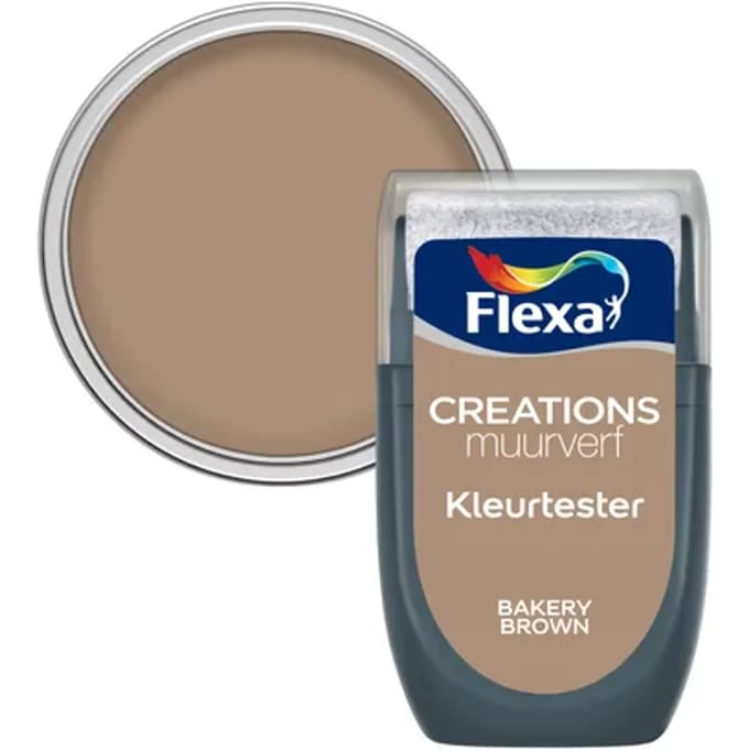 Flexa Creations Verftester - Mat - Bakery Brown - 30ml