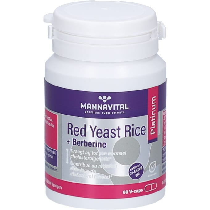 Mannavital Red Yeast Rice + Berberine - 60 capsules - cholesterol