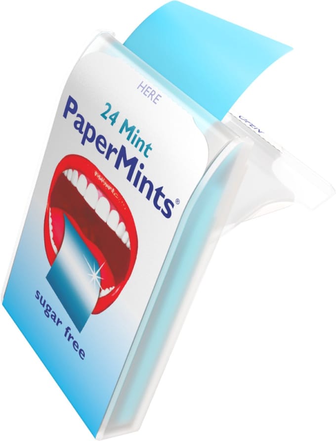 Papermints 24 Strips - BOX 12 units - Muntsmaak
