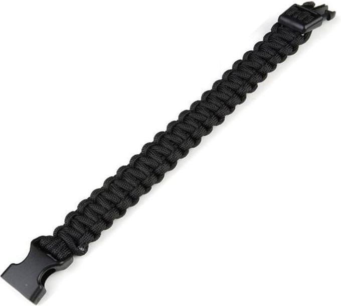 Paracord big buckle K2016B 9 inch - Zwart