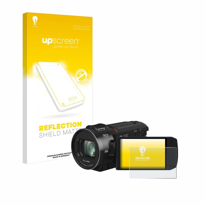 upscreen - Screenprotector voor Panasonic HC-VX3 - Folie Beschermfolie anti glare matte