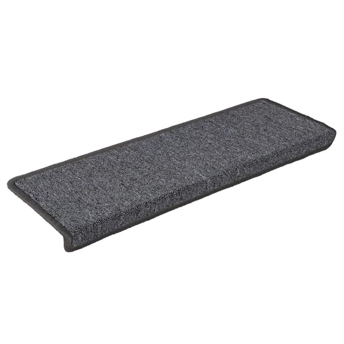 vidaXL - Trapmatten - 30 - st - 65x21x4 - cm - Donkergrijs - Rechthoekige - Rand