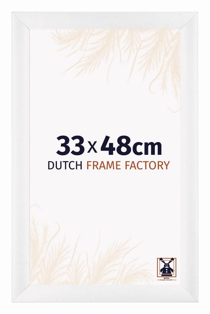 Fotolijst 33x48 cm - MDF - Wit Hoogglans - Praag