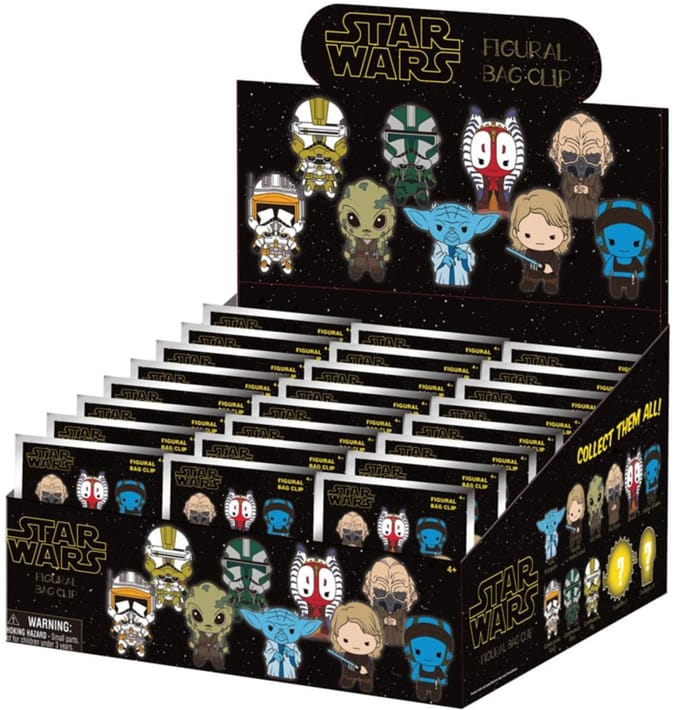 Star Wars-EP III Revenge Of Sith 3D PVC Bag Clips Series 1 Display (24)