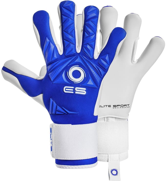 Elite Sport Neo Revolution II Combi Keepershandschoenen - Wit / Royal | Maat: 11