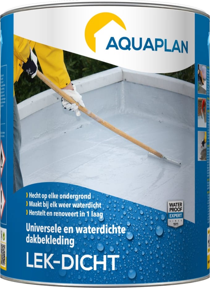 Aquaplan Waterdichte Coating Lek-dicht Grijs 4l