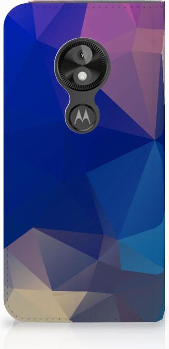 Motorola Moto E5 Play Stand Case Polygon Dark