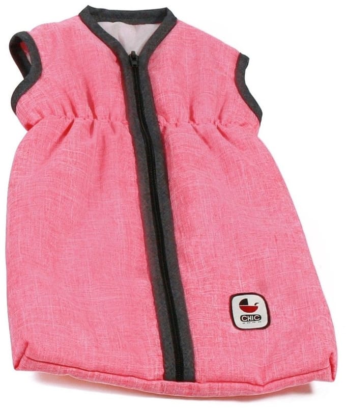 Bayer Chic 2000 - Poppen Slaapzak - Melange Antraciet Pink