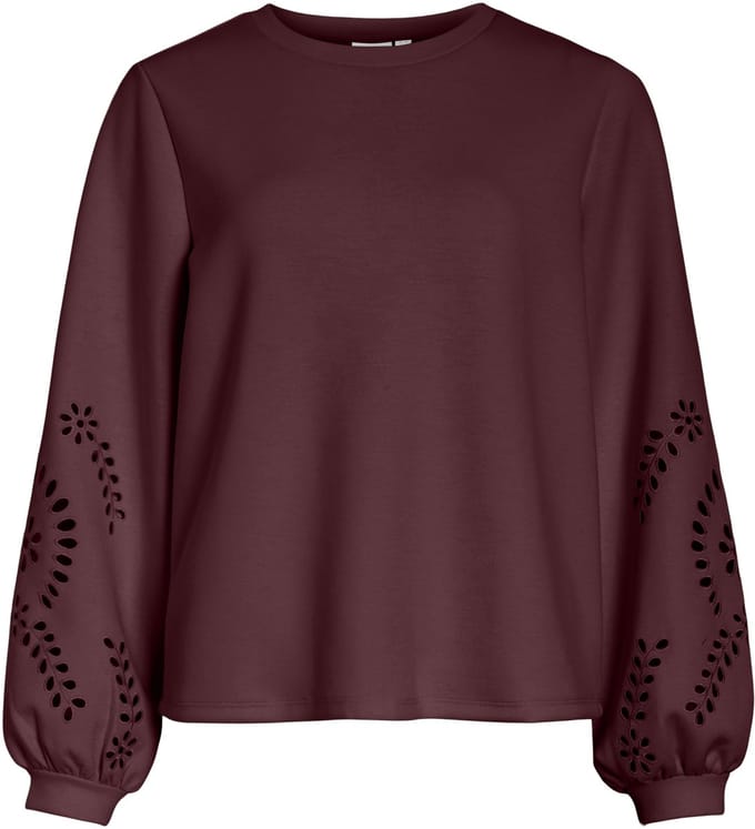 VILA - VISANDY L/S DETAIL SWEAT TOP - NOOS - Dames - Sweaters