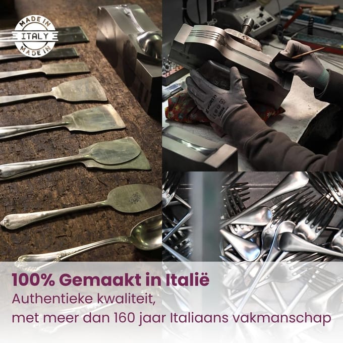 Set van 6 Mokalepels PVD Goud