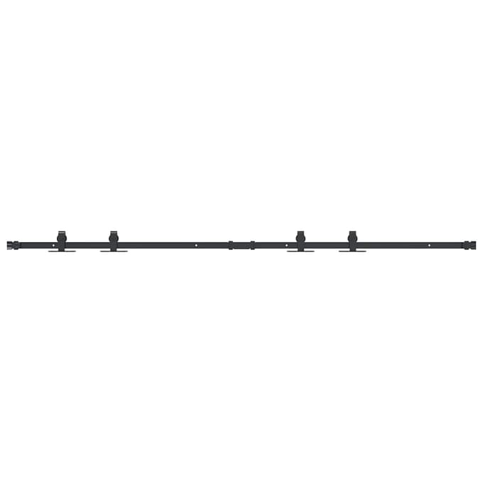 vidaXL - Ophangset - voor - schuifdeur - 183 - cm - koolstofstaal